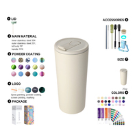 Taza de Café Aislada de 24 oz con Tapa Desmontable, Taza de Viaje de Acero Inoxidable de Doble Pared con Aislamiento al Vacío