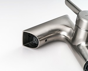 Cảm ứng sang trọng phòng tắm vòi nước nóng lạnh lỗ duy nhất với sàn tấm chậu rửa tự động cảm biến phòng tắm lưu vực vòi nước - Product Image 5