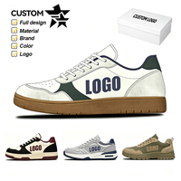 Chaussures de skate rétro personnalisées pour hommes, semelle en caoutchouc, design color block tendance, chaussures décontractées pour la rue, chaussures de marche pour hommes