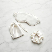Masque de sommeil de voyage réglable en satin de soie naturelle double face, doux, respirant, pour toutes les saisons – Nouvelle collection très prisée