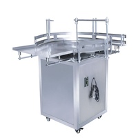 Distributeur automatique de bouteilles rondes en plastique et en verre pour ligne de production Collector Accumulateur Turntable Bottle Unscrambler