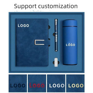 Set de Regalo Personalizable con Logotipo Empresarial, Libreta A5, Bolígrafo, Vaso de Acero Inoxidable y Funda de Cuero PU - Product Image 2
