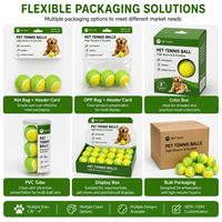Balles de tennis personnalisées pour chiens de 7 pouces, rebondissantes, durables, jouets interactifs pour chiens, plusieurs tailles et couleurs, logo OEM