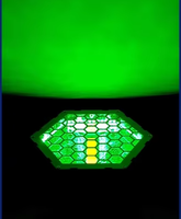 LED Retro PAR-Licht Hintergrundbeleuchtung Retro-Licht 72 Stück RGB +60W Sechseckige Färbung+Blitz+Zusätzliches DJ Disco Bühnenlicht