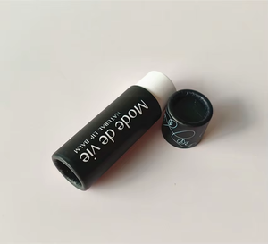 หลอดกระดาษคราฟท์ธรรมชาติบรรจุภัณฑ์แบบกำหนดเองหลอดลิปบาล์มแบบดันขึ้นย่อยสลายได้100% ได้5กรัม - Product Image 6