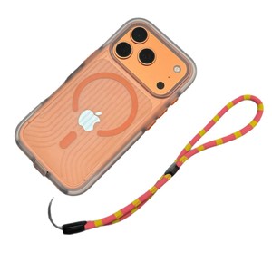 <strong>TE</strong> TPU Magnetic Mobile Phone Case Lanyard Frosted Corrugated Pattern for 17PROMAX New Fashion Ins Style - Product Image 5