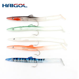 Señuelo de Pesca HAIGOL <span class=keywords><strong>para</strong></span> Agua Salada, 10 cm, Señuelo de Pesca de PVC <span class=keywords><strong>para</strong></span> Lubina, con Anzuelo Afilado, Cebo Artificial de <span class=keywords><strong>Sardina</strong></span> - Product Image 1
