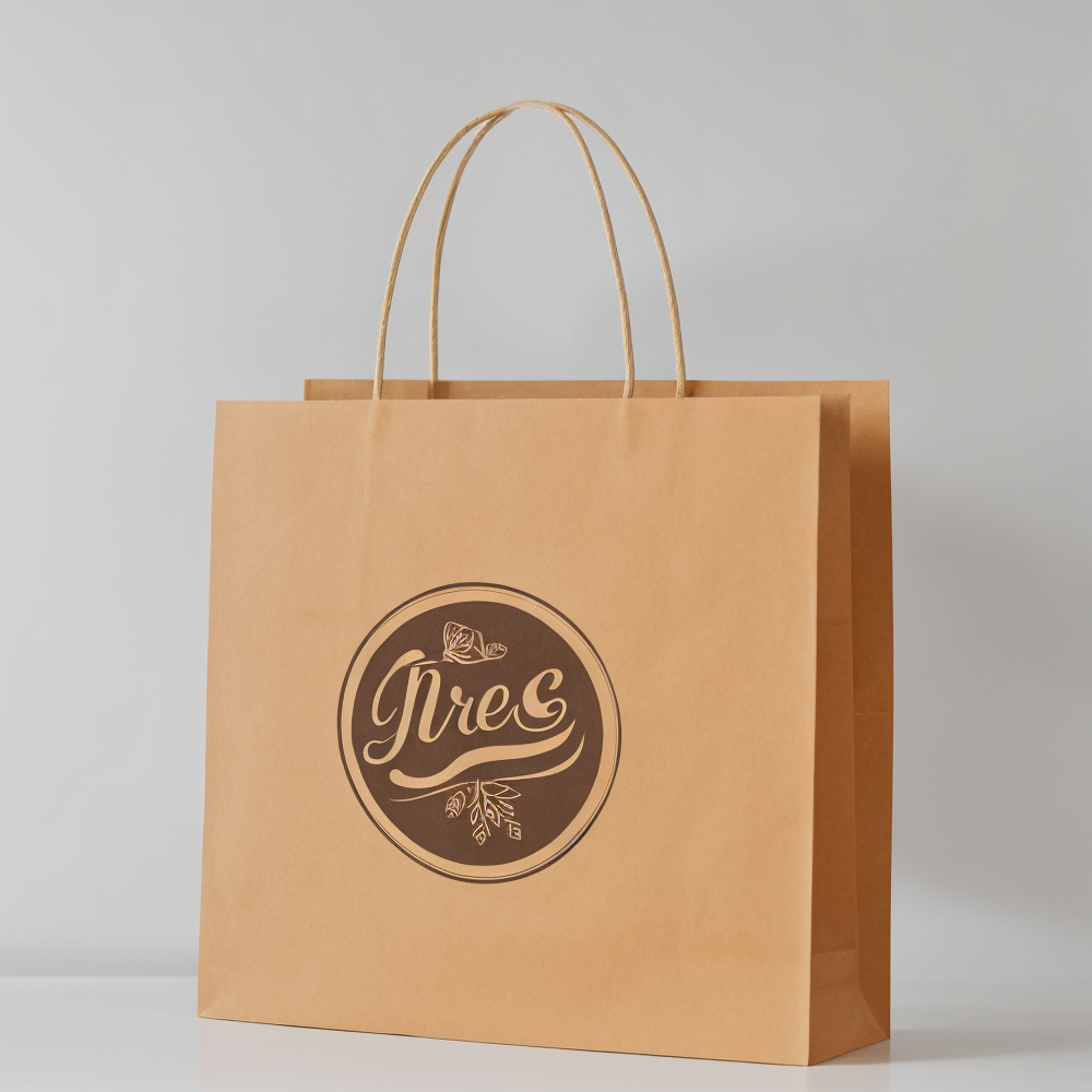 Disposable Brown Kraft Paper Bag for Sandwich Pastry and Snack Packaging with Recyclable Material for Daily Use Convenience