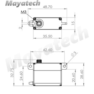 MKS HV747R Metal Gear Digital Servo CNC Metal Case RC <b>Drone</b> <b>Component</b> - Product Image 2
