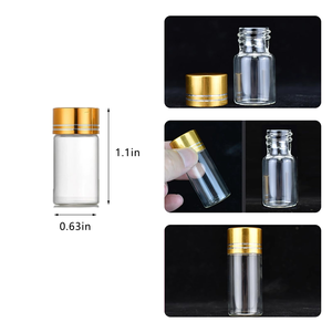 Flacon de Produit de Soins de Santé de Haute Qualité 40ml-200ml en Verre Transparent et Dépoli pour Capsules - Product Image 2