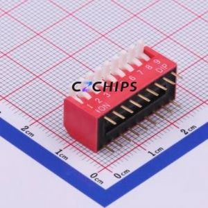 TE-09 DIP Switch Through hole Component (THT) Switch ( Number of Switch Sections: 9-Bit )( Lead Spacing: 2.54mm ) - Product Image 1