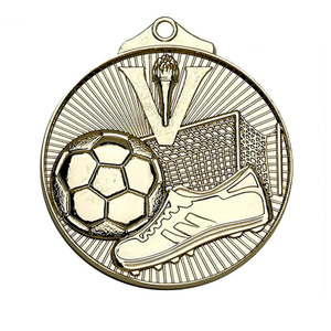 Medaglia Sportiva di Calcio Personalizzata a Cinque Stelle in Lega di Zinco Pressofusa 3D con Placcatura in Bronzo Antico e Smalto Traforato - Product Image 4