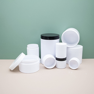 Pot vide en PET transparent à large ouverture pour crème corporelle, beurre corporel, gommage corporel et soins <span class=keywords><strong>de</strong></span> la peau, rechargeable, prix <span class=keywords><strong>de</strong></span> gros - Product Image 2