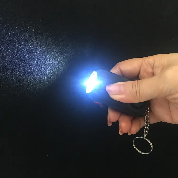 Factory Supply Self-Defense Personal Attack Alarm Person Emergency Safety Alarm Keychain with LED Lights Personal Security Alarm