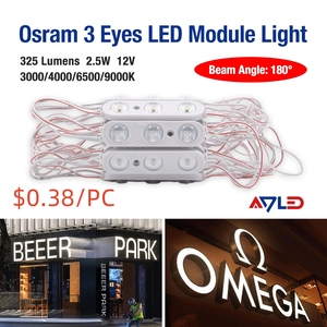 Módulo LED DC12v 2.5W 3 Leds Impermeable IP67 SMD 2835 6500k para Letreros Luminosos - Product Image 3