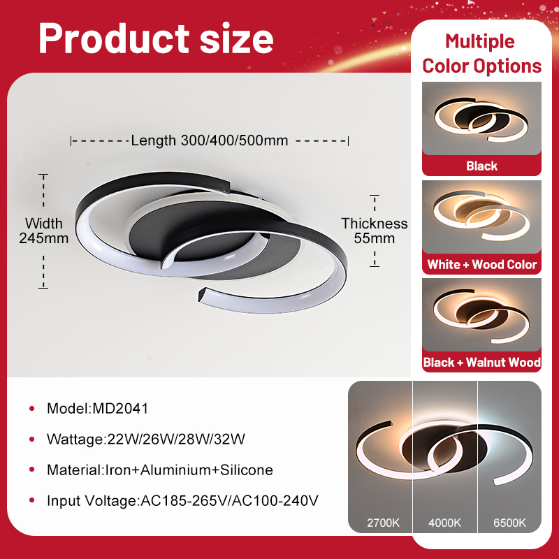 High Brightness Anti-glare Nordic Home Living Room Ceiling Lamp Remote Control Easy Install Dimmable Bedroom Led Ceiling Light · image 3