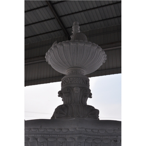 Fabbrica all'aperto giardino classico scultura in pietra dimensione su misura parco <span class=keywords><strong>Villa</strong></span> decorazione fontana in marmo bianco con intagli di leone umano - Product Image 4