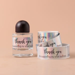 Étiquettes autocollantes autocollantes en rouleau mat imperméable et personnalisé étiquette boîte d'expédition emballage sceau de sécurité autocollant de remerciement - Product Image 3