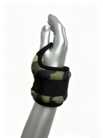 Manchettes lestées pour poignets, rembourrées, camouflage, imperméables, avec fermeture, sangle réglable, anneau en D métallique pour l'entraînement physique