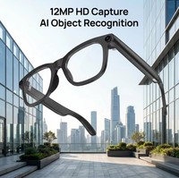 Lunettes Intelligentes Révolutionnaires LYG15 avec Caméra HD 12MP, Reconnaissance d'Objets, Assistant IA et Transmission Double WiFi