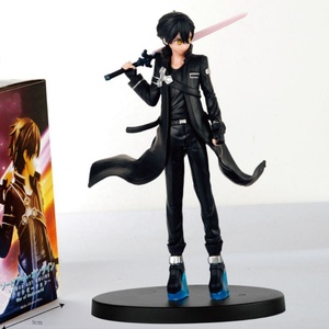 ศิลปะดาบอะนิเมะออนไลน์ Kirito หุ่น2D พีวีซีตั้งโต๊ะเครื่องประดับสภาพใหม่ขายส่ง - Product Image 3