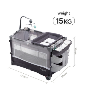 Chocchick 3 Tháng <span class=keywords><strong>Cot</strong></span> Bassinet Toddler Gấp Nhựa Playard Cạnh Giường Cũi Co Ngủ Nôi <span class=keywords><strong>Drop</strong></span> Side Bé Chơi Pen Giường - Product Image 6