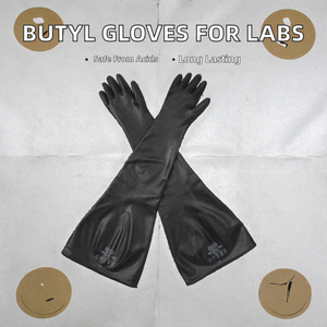 Gants pour utilisation en chambre blanche, protection contre les acides/alcalis pour applications biopharmaceutiques, taille L personnalisable, anti-chaleur - Product Image 2