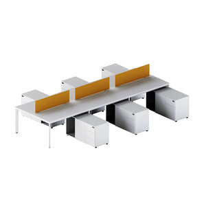 뜨거운 새로운 컨버터블 모듈러 사무실 파티션 워크 스테이션 <span class=keywords><strong>3</strong></span> 인용 현대 직원 책상 나무 칸막이 - Product Image 6