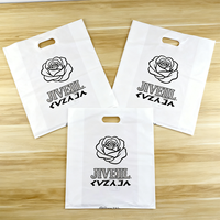 Sacs en plastique HDPE/PE personnalisés, durables, réutilisables, découpés sur mesure, longueur main, avec logo personnalisé, impression par gravure/sérigraphie mm