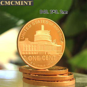 Koin Logam Kustom Jumbo Penny 1 Oz .999 Mainan Tembaga 2/4 Koleksi Koin Antik - Product Image 5