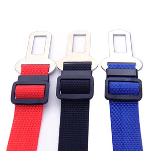 Cinturón de seguridad para perros, accesorio para coche, cinturón de seguridad de nailon para mascotas, color rojo, azul, negro, forma rectangular, cinturón de tracción para perros y gatos - Product Image 2