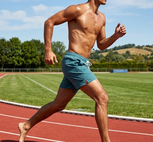 กางเกงวิ่งผู้ชายผ้าตาข่ายซับใน แห้งเร็ว พร้อมกางเกงซับในสำหรับวิ่งจ๊อกกิ้ง พร้อมบริการพิมพ์ลาย DTG และปักลายกราฟิกตามสั่ง - Product Image 1