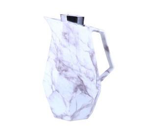 Carafe à café thermique en forme de diamant de 1000 ml - Noir et blanc avec couvercle doré, thermos à double paroi isolé sous vide pour la maison et le bureau - Product Image 4