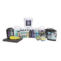 Kit de seau de lavage de voiture avec savon, brillance des pneus et nettoyeur de roues Ensemble complet de détails automobiles pour le nettoyage intérieur et extérieur