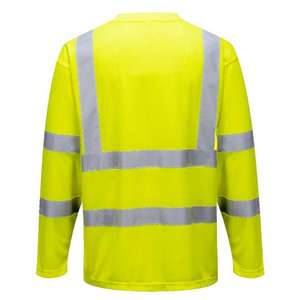 PORTWEST - S178YERS Camiseta amarilla de manga larga de alta visibilidad-EAN 5036108275083 ROPA DE TRABAJO DE 2017 - Product Image 2