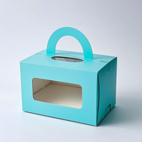 Petites mini boîtes à gâteaux exquises personnalisées emballage de 10 pouces 12 pouces avec fenêtre transparente
