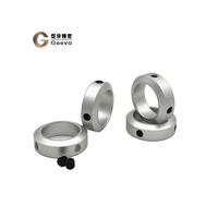 2011 Aluminium M3/M4/M5/M8/M10 Forged Clamp Style One-Piece Shaft Collar Retaining Ring Silver Oxide Finish Metric DIN Standard