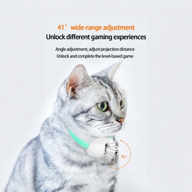 Wholesale Modern Lifelike PU Interactive Fun Wearable Smart USB Recharge Electric Cat Laser Toy Coll