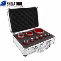 Kit de forets diamantés 6+8+10+12+20+35+45+68mm, scie cloche diamantée, ouvre-trou pour carrelage, marbre et granit