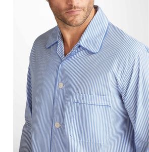 <span class=keywords><strong>Pigiama</strong></span> da <span class=keywords><strong>uomo</strong></span> comodo in tessuto traspirante tinto <span class=keywords><strong>a</strong></span> tutta lunghezza aperto con motivo <span class=keywords><strong>a</strong></span> <span class=keywords><strong>righe</strong></span> per la primavera autunno inverno - Product Image 5