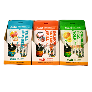 Großbestellung Katzen-Nassleckerlis Fabrik 100% Natürlicher Proteinreicher Snack Thunfisch Lachs Hühnchengeschmack Katzennassfutter Katzenfutter OEM - Product Image 6