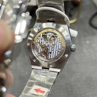 Montre de luxe haut de gamme pour homme 2026, bracelet en acier inoxydable, cadran bleu en cristal saphir, réserve de marche, remontage automatique, tourbillon prêt à l'emploi