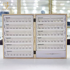 11 Shape Cubic Zirconia Diamonds Carat Size Chart Diamond Size Reference <strong>Comparison</strong> Chart Set Acrylic Jewelry Measuring Tools - Product Image 4