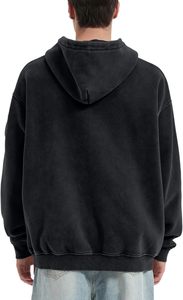 Felpe con cappuccio da uomo all'ingrosso OEM 100% cotone un <span class=keywords><strong>quarto</strong></span> di una cerniera felpa con cappuccio 380 grammi Unisex felpe - Product Image 3