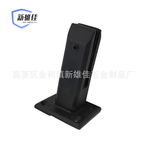 Xin Xiong Jia Stainless Steel Glass <b>Clamp</b> U-Shaped Matte Black For Balcony Stair Railing Fixing Hardware - Product Image 3