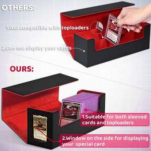 สำหรับกล่องใส่การ์ด CCG และซองใส่การ์ดแบบแข็ง ทำจากหนัง PU พร้อมซองใส่การ์ดแบบแม่เหล็ก กันน้ำและทนทานต่อการสึกหรอ - Product Image 3