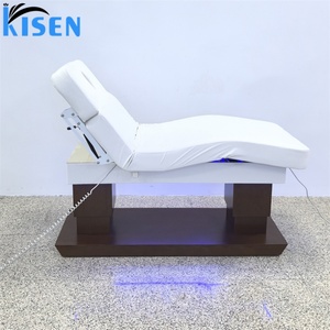 Kisen High End 4 Motors Electric Beauty <b>Bed</b> Facial Beauty Chair <b>Lash</b> <b>Bed</b> Tattoo Tray Adjustable Salon <b>Bed</b> Customized Color - Product Image 4