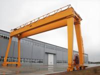 Grue portique électrique mobile à roues en caoutchouc rotatives de 10 tonnes avec commande au sol et à distance, livraison rapide