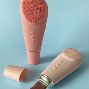 Limpiador Facial Dos en Uno, Exfoliante de Piel, Masajeador Sónico, Cepillo Limpiador Portátil, Impermeable, de Silicona, Eléctrico - Product Image 4