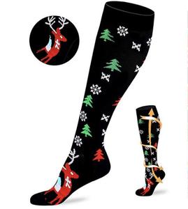 Calcetines deportivos transpirables hasta la rodilla para hombre y mujer, calcetín Unisex de alta compresión con logotipo personalizado de fútbol, a precio de fábrica - Product Image 5